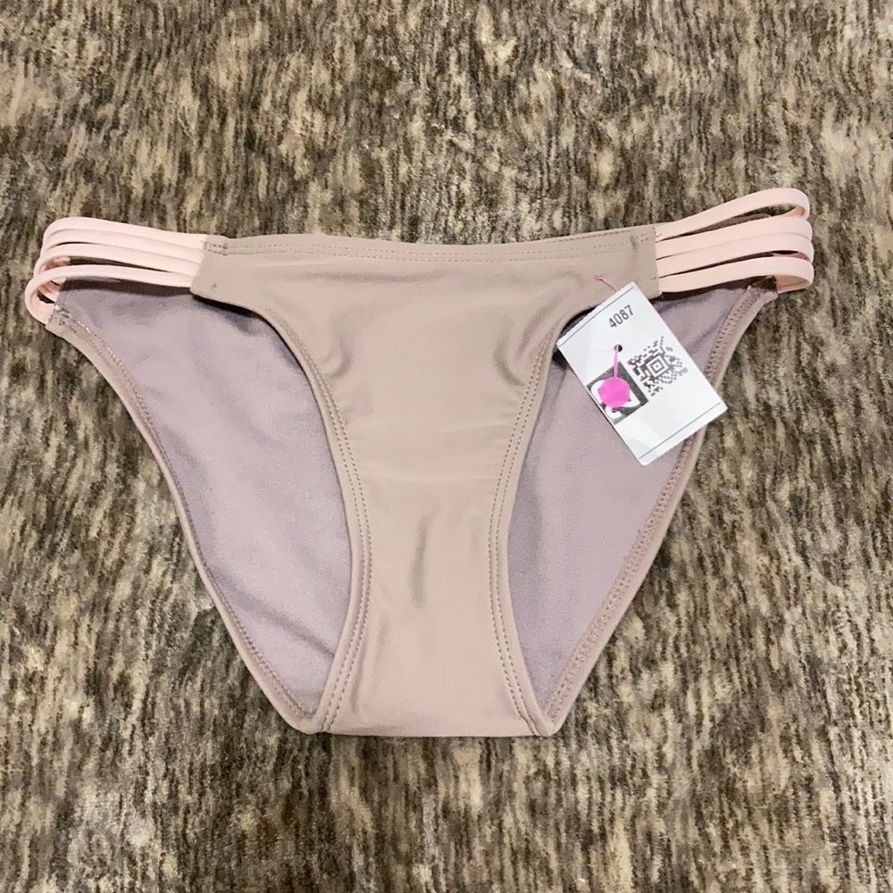 Grey/Pink Bikini Bottoms
